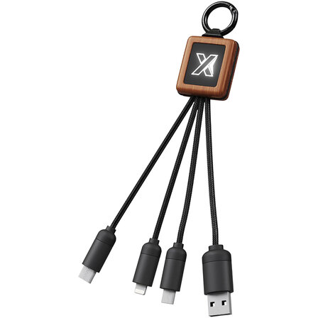 Easy to Use Kabel aus Holz mit Leuchtlogo - Emmarenst