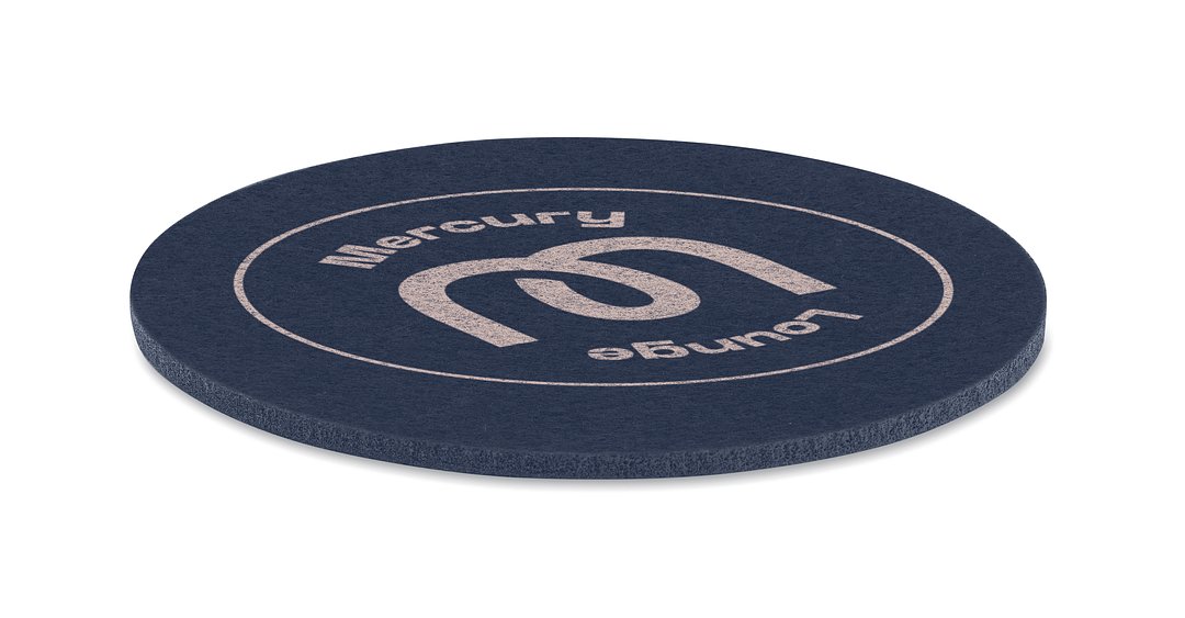 Runder Untersetzer RPET Lütholfel