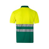 Zweifarbiges Poloshirt im Bird-Eye-Design (160g/m²) mit kurzen Ärmeln, aus Polyester (100%) Mudyli