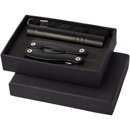 Multifunktionswerkzeugs- und LED-Taschenlampen-Set - Badat