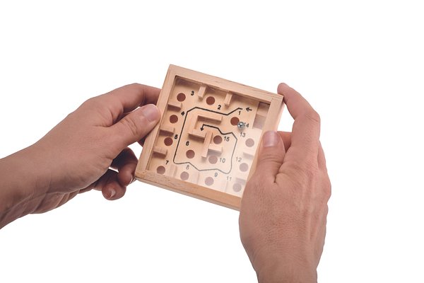 Holz Labyrinth Fenst