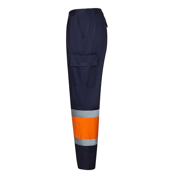 Zweifarbige Hose aus Twill (190g/m²), Baumwolle (20%) und Polyester (80%) Menatri