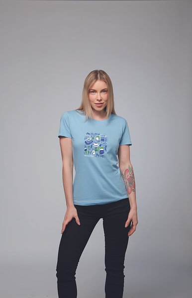 Damen T-Shirt 150g Itannigna