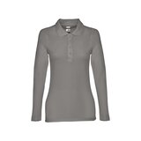 Damen Langarm-Poloshirt Minata