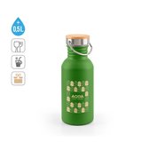 Edelstahlflasche (90 % recycelt) mit einwandiger Ausführung Chtinana