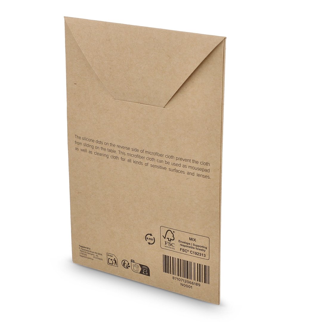 Mikrofaser-Mauspad mit Silikonpunkten 18 x 22 cm (325 g/m²) Sublimationsdruck Orinas