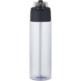700 ml RCS Trinkflasche aus recyceltem Kunststoff mit Multifunktionsdeckel und Klappstrohhalm - Vreilga