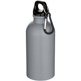 400 ml matte RCS-zertifizierte einwandige Trinkflasche aus recyceltem Edelstahl mit Karabinerhaken - Trudi