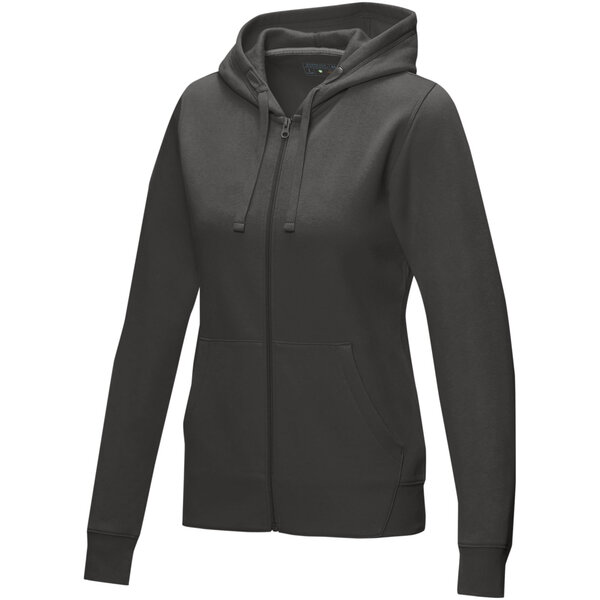 Hoodie mit durchgehendem Reissverschluss aus GOTS- und GRS-zertifiziertem Bio-Material für Damen - Lixena