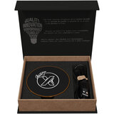 Kabellose Ladestation aus Holz mit Leuchtlogo - Heli