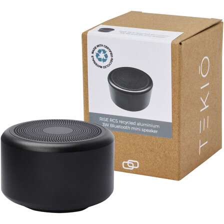 3 W Mini-Bluetooth®-Lautsprecher aus recyceltem RCS Aluminium - Eliuna