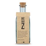 Square Recycelte Glaswasserflasche ReuuZ mit Korkverschluss 500ml Giannele