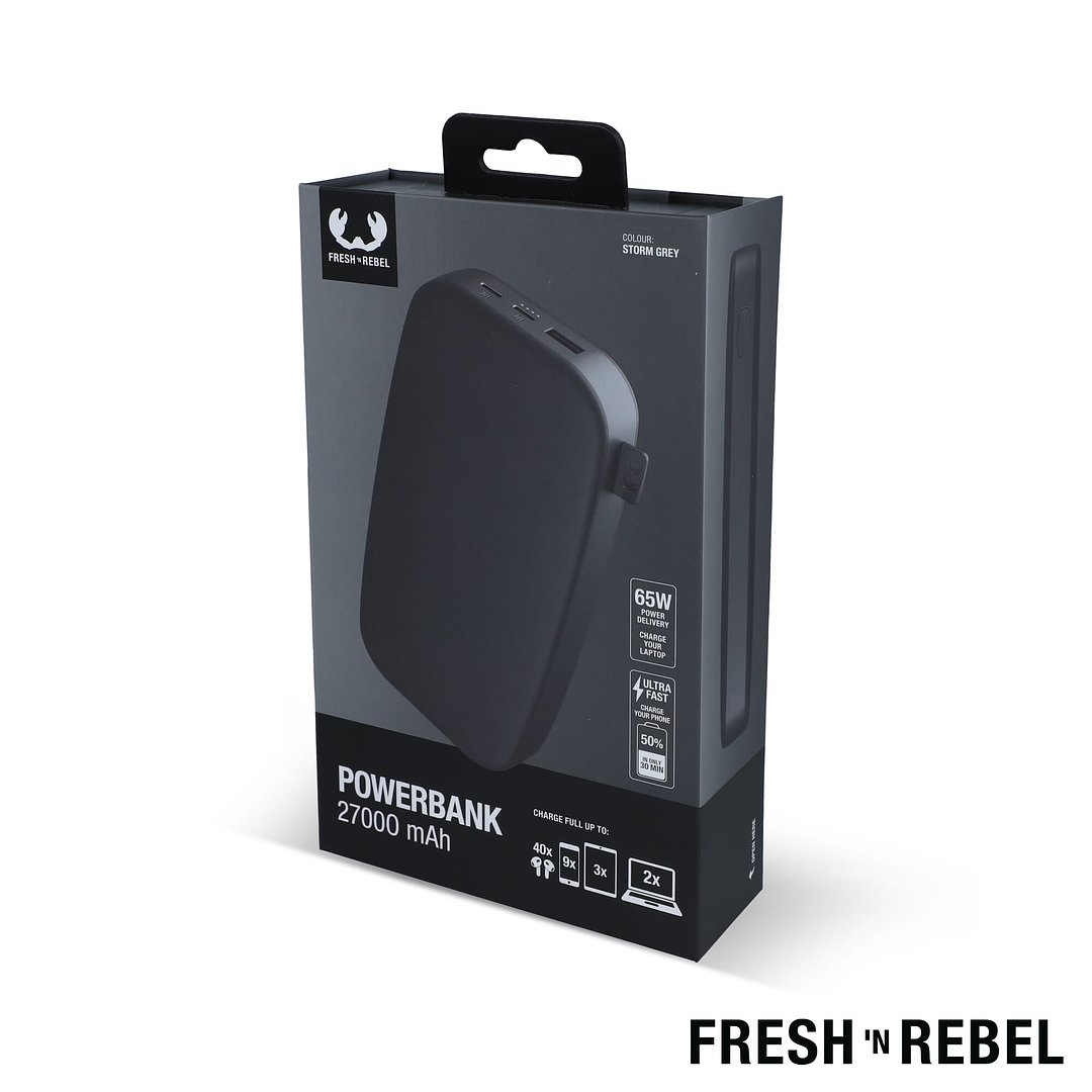 Fresh 'n Rebel Powerbank 27000 mAh USB-C - 65W PD Gianina