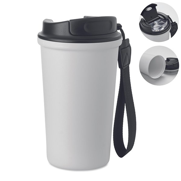 Becher recy. Edelstahl 400ml Anicorio