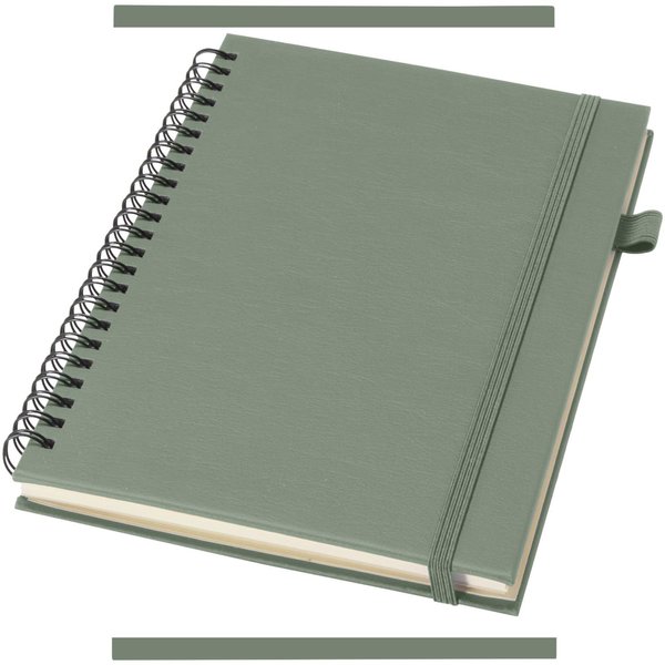 A5 Hardcover Spiralnotizbuch aus recyceltem Kunststoff - Palin