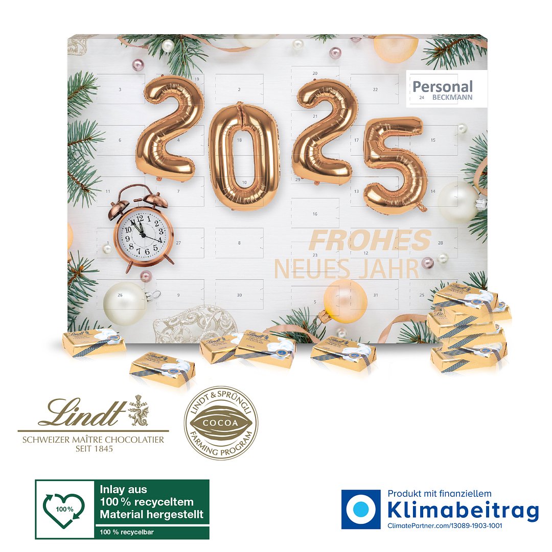 Lindt Adventskalender mit 31 Türchen