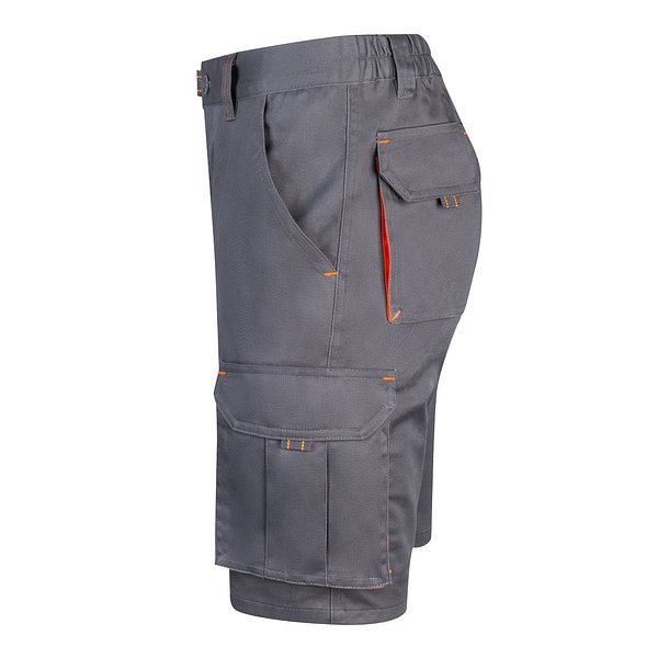 Zweifarbige Stretch-Bermudashorts mit mehreren Taschen (240 g/m²) aus Baumwolle (46 %), EME (38 %) und Polyester (16 %) Altie