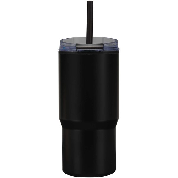 540 ml RCS Becher aus recyceltem Material, doppelwandig isoliert, mit Trinkhalm - Marlixhla