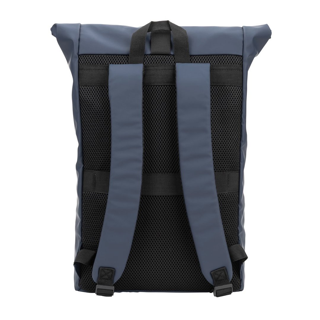 Roll-Top-Rucksack aus PU mit Laptopfach, 16“ Giamiriona