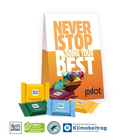 Werbetasche mit süsser Füllung