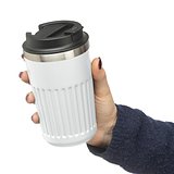 Recycelter Edelstahl-Reisebecher (400 ml) Warlep