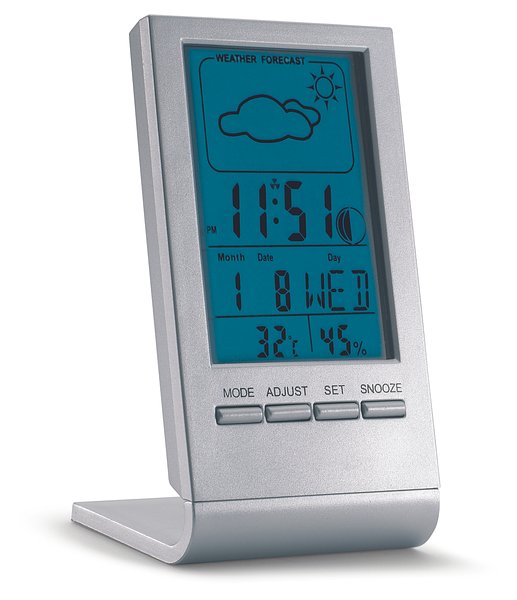 Wetterstation mit blauem LCD Trista