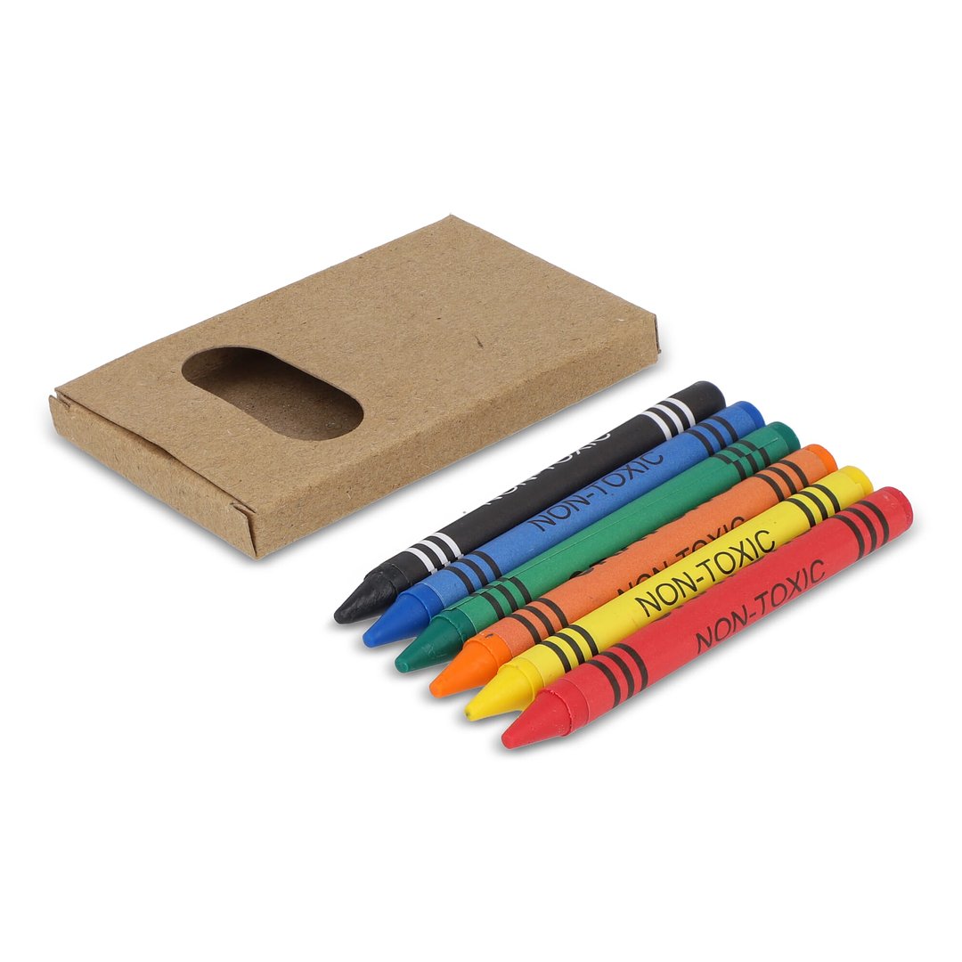 6 Stück Buntstifte in Bastelbox Eliers