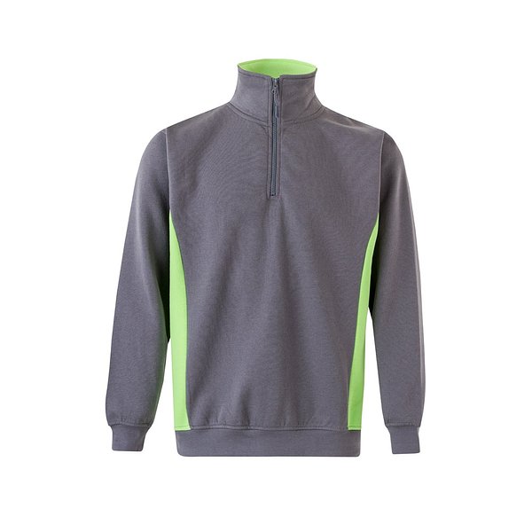 Zweifarbiges Frottee-Sweatshirt (260 g/m²), aus Polyester (65 %) und Baumwolle (35 %) Rudorscht