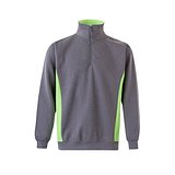 Zweifarbiges Frottee-Sweatshirt (260 g/m²), aus Polyester (65 %) und Baumwolle (35 %) Rudorscht