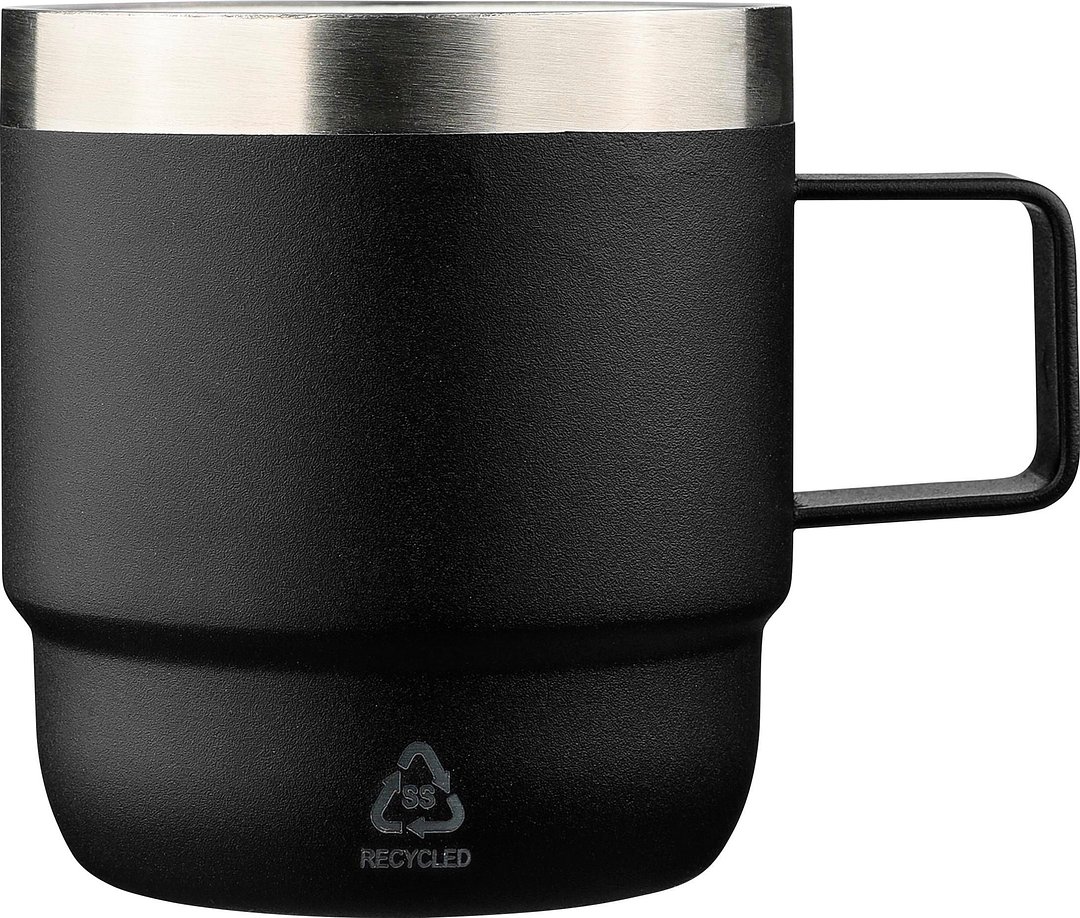Recycelter Edelstahl-Becher mit doppelter Wand (180 ml) Mengi