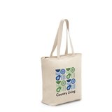 Tragetasche aus 100% Baumwolle mit Verschluss Andrina