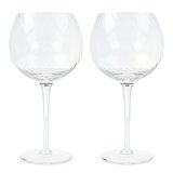 Byon Opacity 2er-Set Weingläser mit stilvollem Glasmuster 470ml Waluri