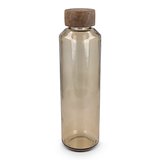 Recycelte Glaswasserflasche ReuuZ mit Holzverschluss 650 ml Frileel