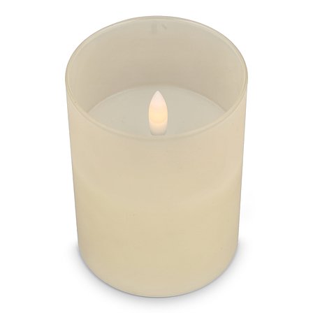 Nyelle Wiederaufladbare LED-Wachskerze im Glas Jovicori