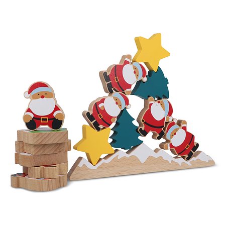 FSC Holz Weihnachtsmann Balancierspiel Saraina