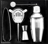 Cocktailshaker-Set aus Edelstahl Duris