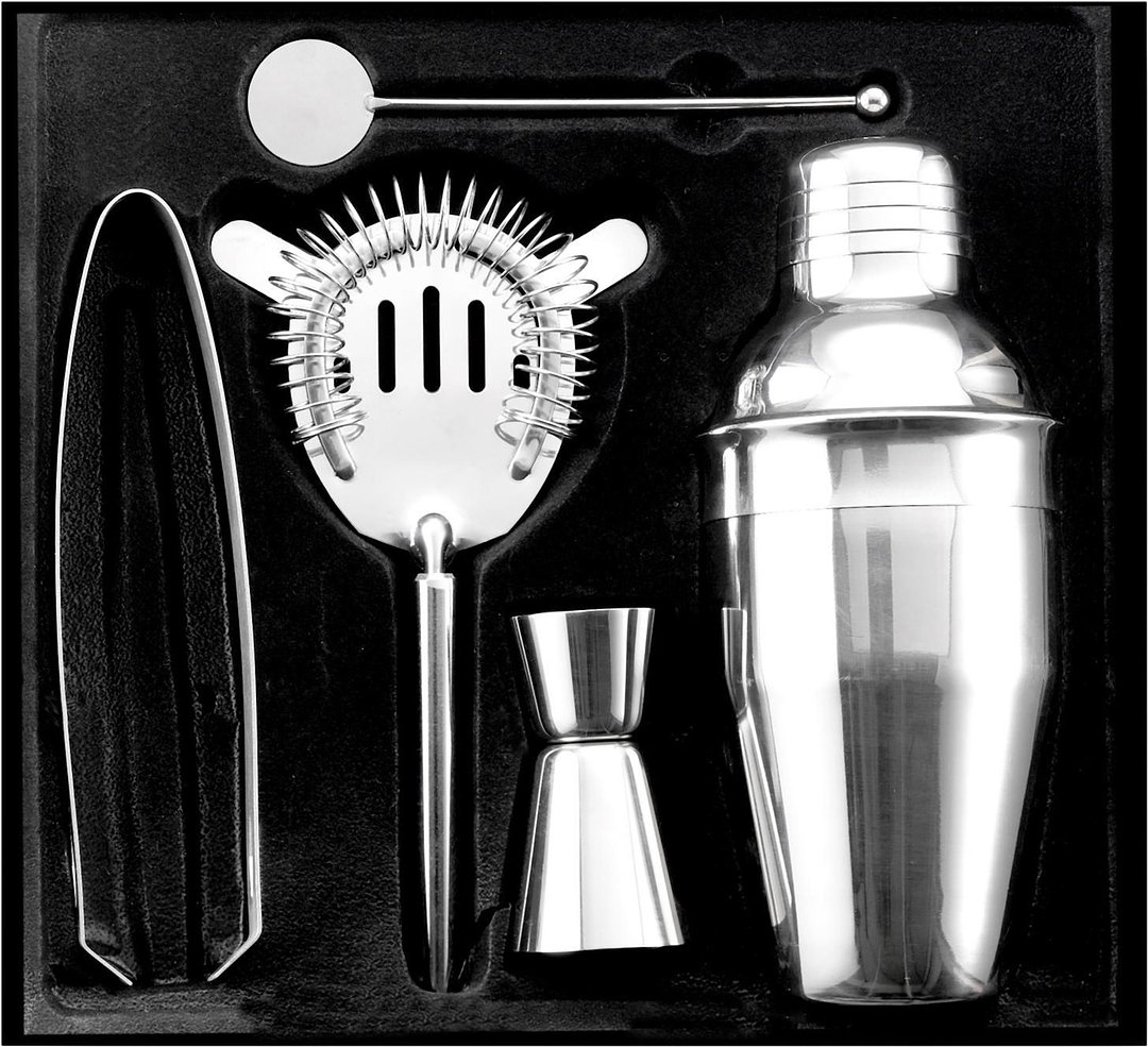 Cocktailshaker-Set aus Edelstahl Duris