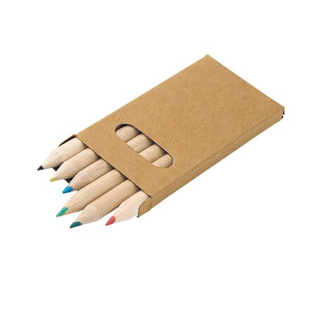 Buntstift Schachtel mit 6 Buntstiften Leycila