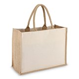 Jute-Baumwolle Tragetasche OEKO-TEX® 42,5 x 19 x 32cm 320g/m² Gritan