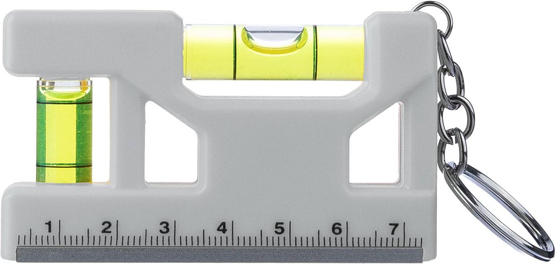 Schlüsselanhänger Wasserwaage aus recyceltem ABS Steia