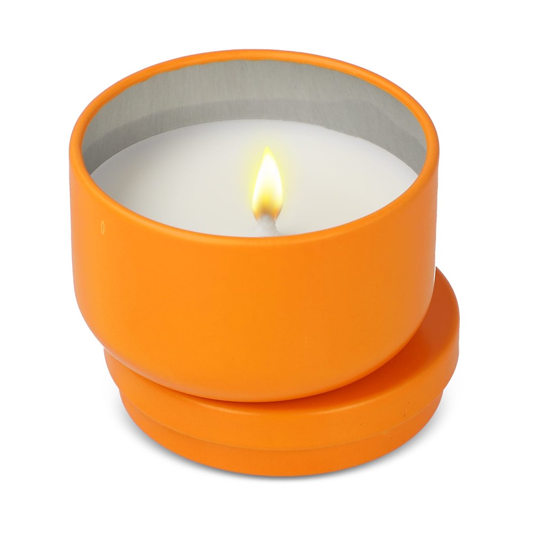 Asana unparfümierte Kerze auf Pflanzenbasis in recycelter Dose Menjast