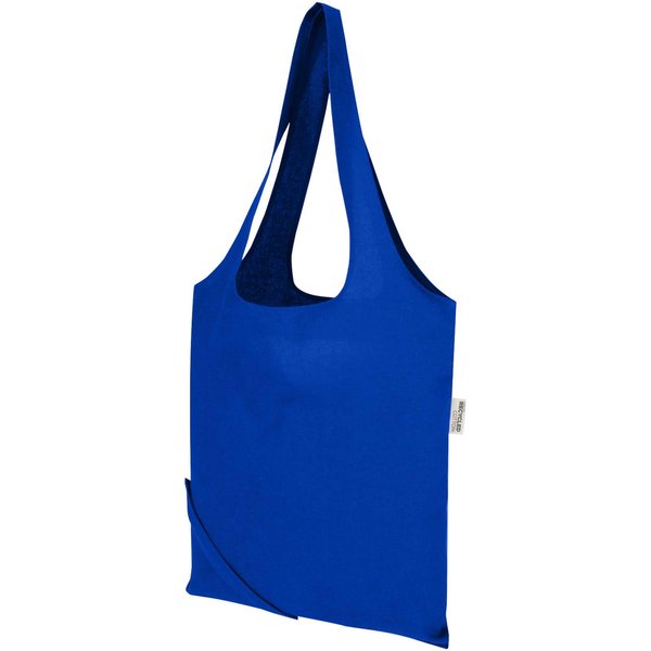 Blend 140 g/m², GRS-zertifizierte, faltbare Baumwoll Tragetasche, 7 l - Grin