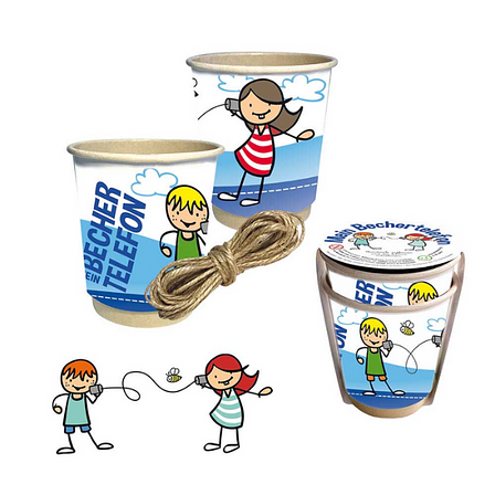 Pappbecher-Telefon bedruckbar