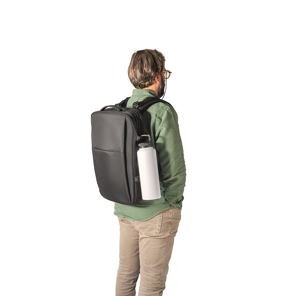 Hochverdichteter Reiserucksack aus recyceltem 600D-Polyester für 17.3"-Laptop Ansepala