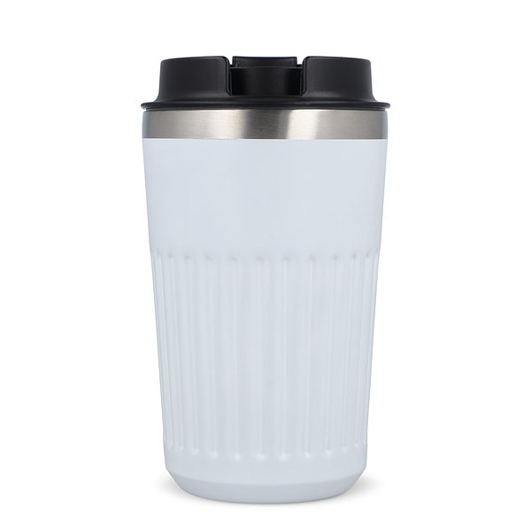 Recycelter Edelstahl-Thermobecher für Kaffee zum Mitnehmen, 400 ml Natianng