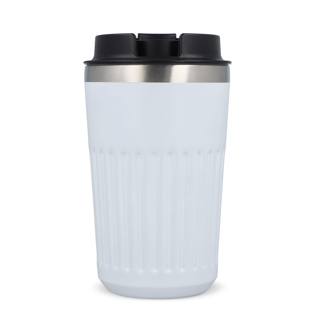 Recycelter Edelstahl-Thermobecher für Kaffee zum Mitnehmen, 400 ml Natianng
