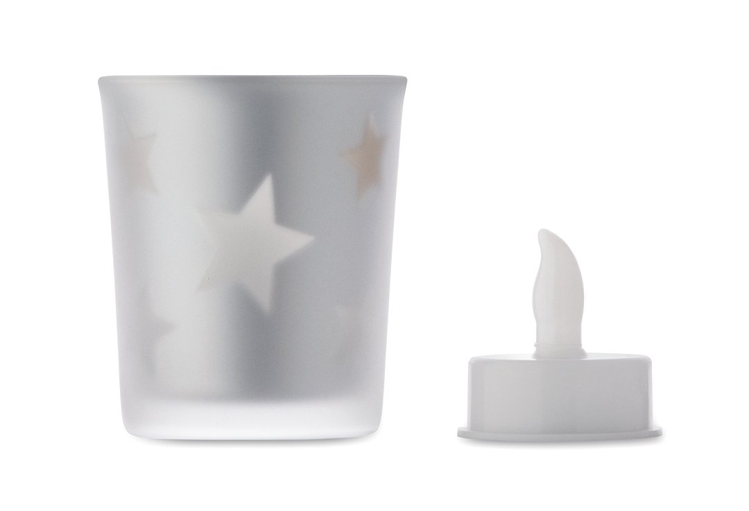 LED-Teelicht im Glashalter Luolfri