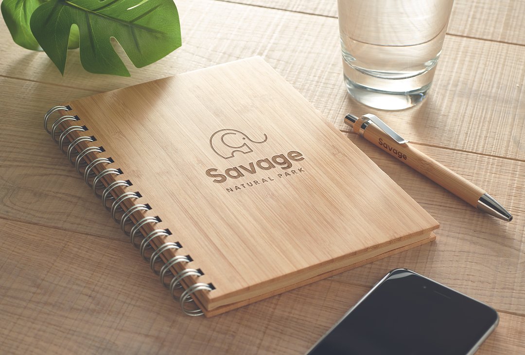 DIN A5 Ringbuch Bambus Giuna