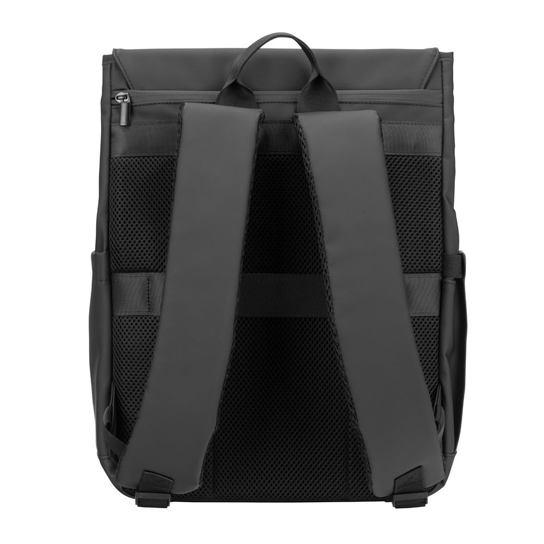 Laptop-Rucksack (16") aus PU, mit Klappe, die alle Fächer abdeckt Tring