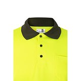 Zweifarbiges Poloshirt im Bird-Eye-Design (160g/m²) mit langen Ärmeln, aus Polyester (100%) Steivia